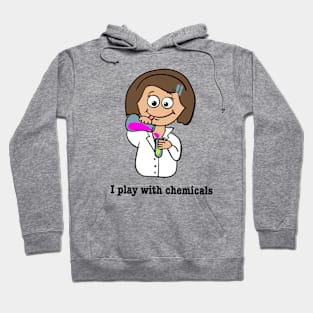 Girl playing with chemicals Hoodie